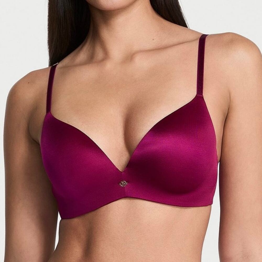 Victoria’s Secret Very Sexy So Obsessed Wireless Push-Up Bra Kir Burgundy 32D